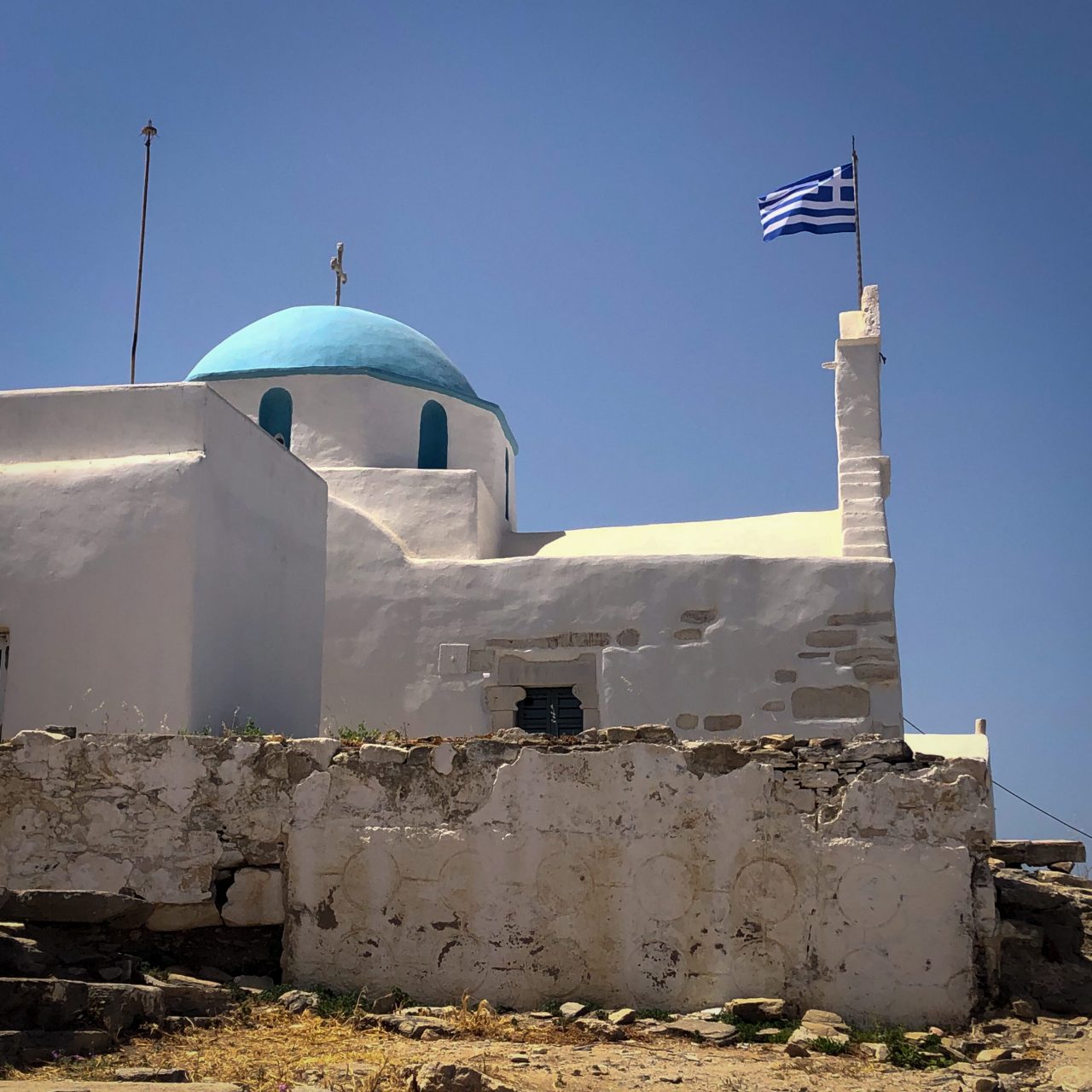 Ruins of the Temple of Athena in Paros