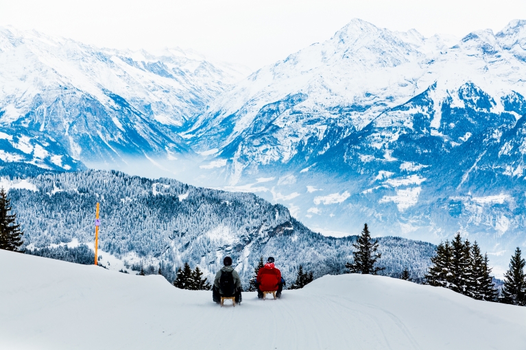 tobogganing